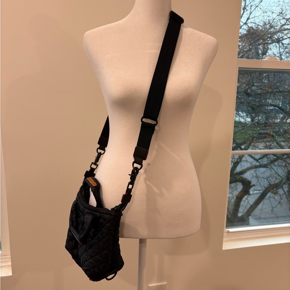 MZ Wallace Black Quilted Crossbody